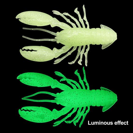8Pcs Soft Baits Fishing Lures Realistic Looking Vivid Color Mini Size Portable Shrimp Fake Baits Artificial Lures