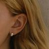[925 Silver] Tiny Drop Earring Silver