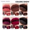 YOUNG VISION 6 Colors Matte Velvet Lip Mud Set, Halloween Makeup, Multi-purpose Lip Gloss, Long-lasting Hydrating Smudge-proof