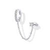 Fashion Rhinestone Tassel Earrings For Women Versatile Personalized Hoop Earrings Trendy Stud Earrings Jewelry Accessories