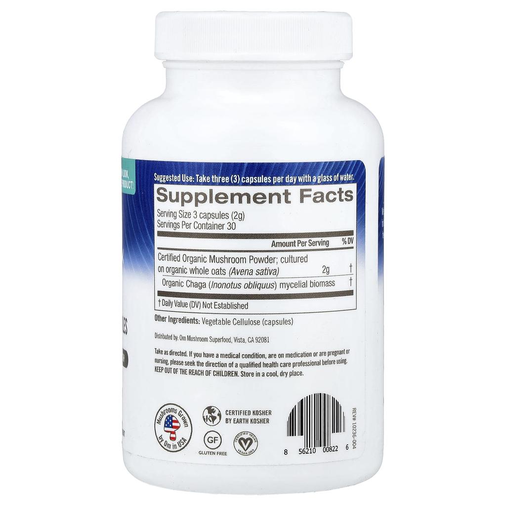 Chaga Mushroom, 2,000Mg, 90 Veggie Caps (667Mg per Capsule)