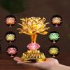 220V Buddhist Lamp LED Night Light Buddhist Prayer Lamps Lotus Flower Lamp  Wedding