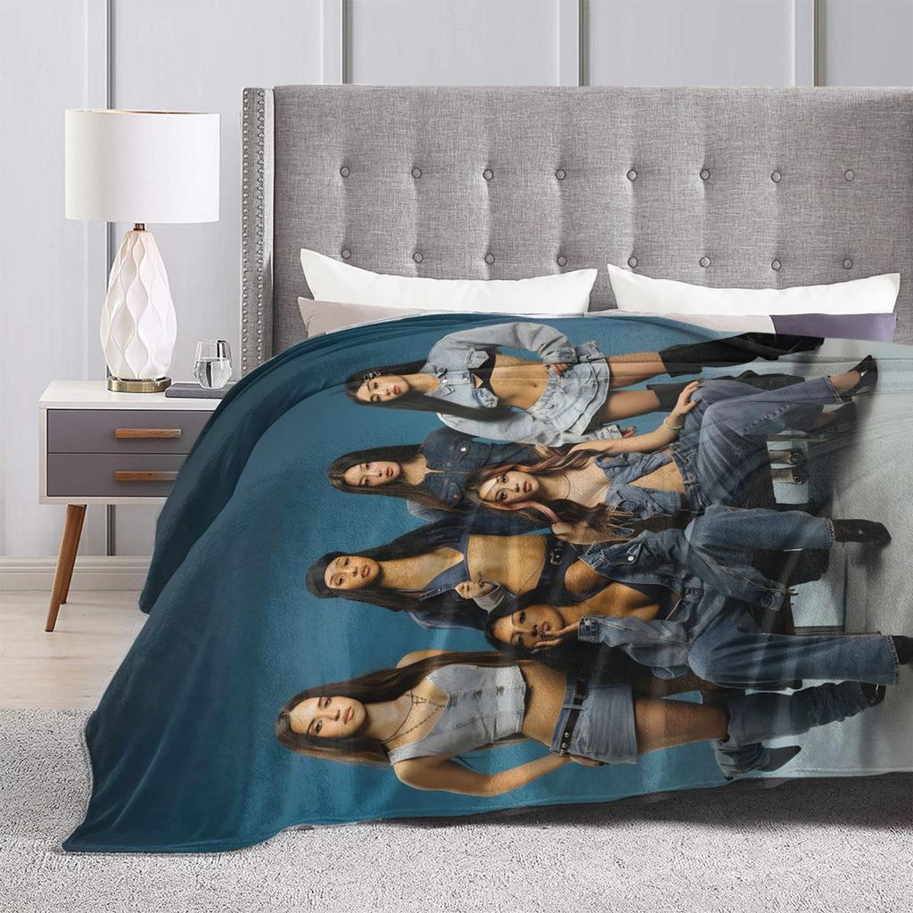 Katseye Music Girl Group Blanket Quality Soft Cozy Throw Blanket Autumn Travel Couch Bed Funny Bedspread