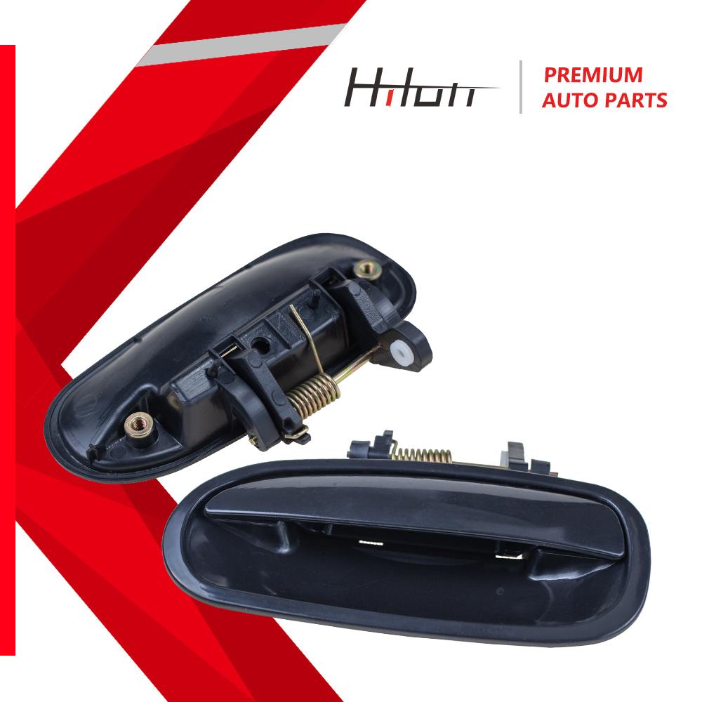 Exterior Door Handle Smooth Black for 1996-2000 Honda Civic Replaces 72140-S04-003 72140-S04-0030 72140-S00-004