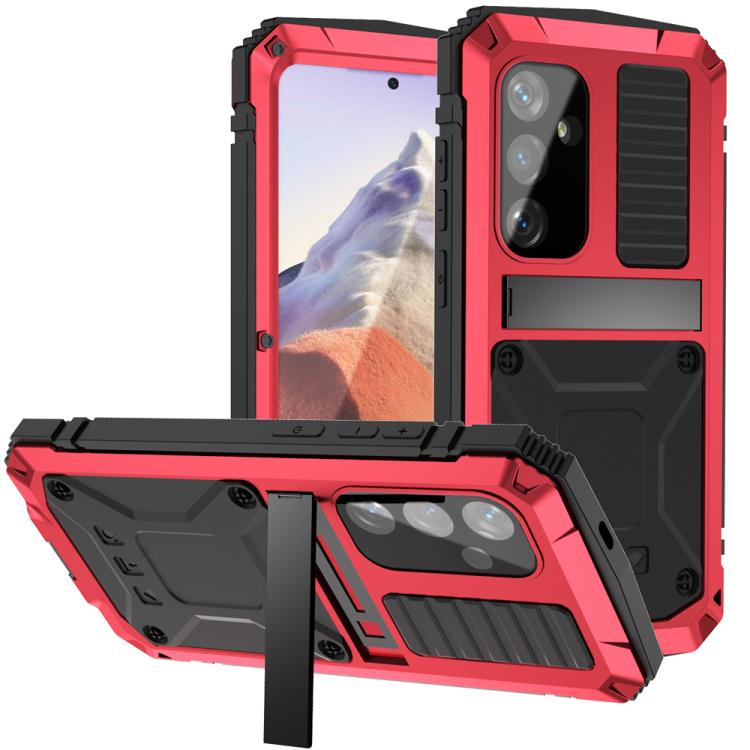 Mecha Style Sports Magnetic TPU+PC Waterproof Dustproof Shockproof Card Holder Phone Case for S25 5G