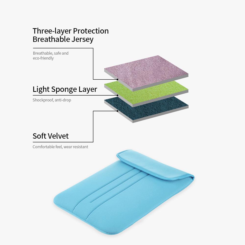 S013A Laptop Sleeve Soft Pouch 13 inch Bag Case Cover Replacement for MacBook Air Pro Retina15 Black