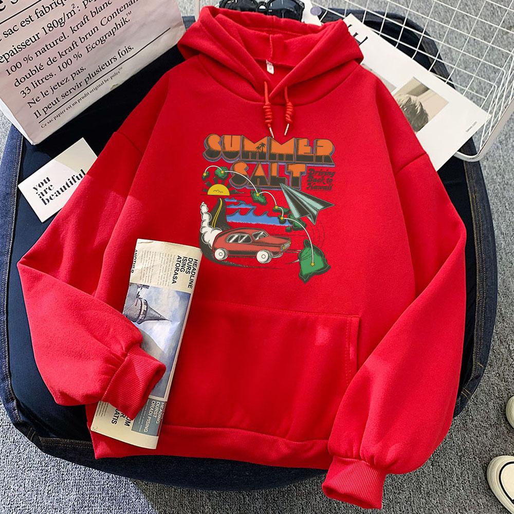 Summer Salt Driving Back To Hawaii Hoodies Long Sleeve Winter Women/Men Sweatshirts Funny Graphic Printing Tops
