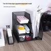 Adjustable Metal Desktop File Organizer and Bookshelf