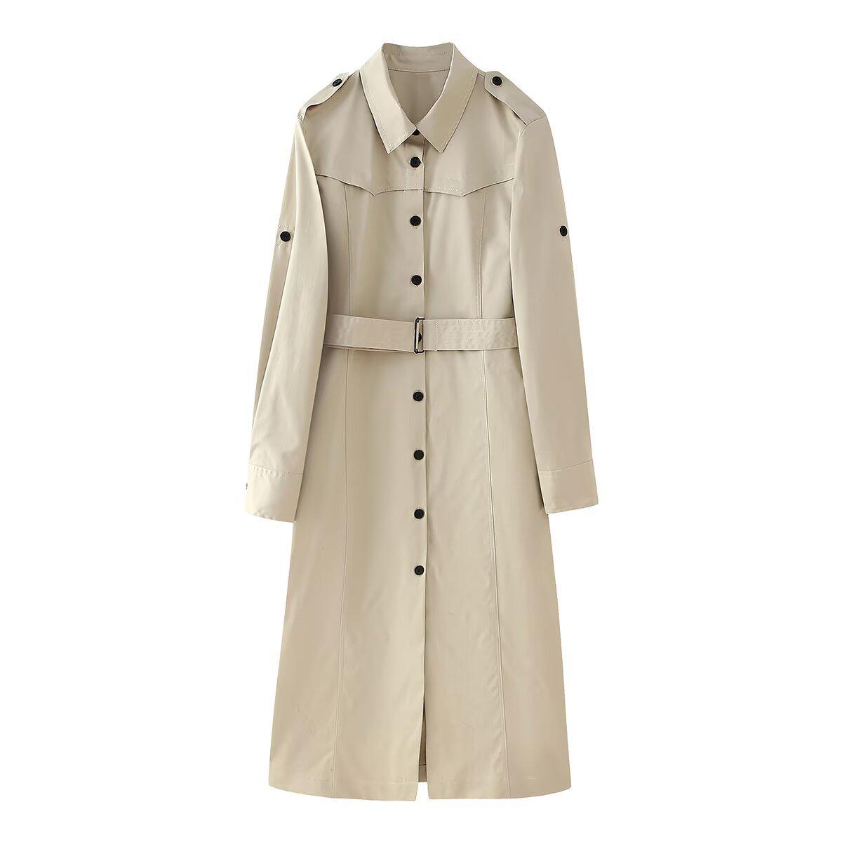 

Autumn/Winter 2024 Women s Fashion Trench Coat Dress 6465 L