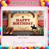 Rodeo Birthday Banner Cowboy Riding  Rodeo Party Display Wild West Birthday Banner Gold Star Embellishment