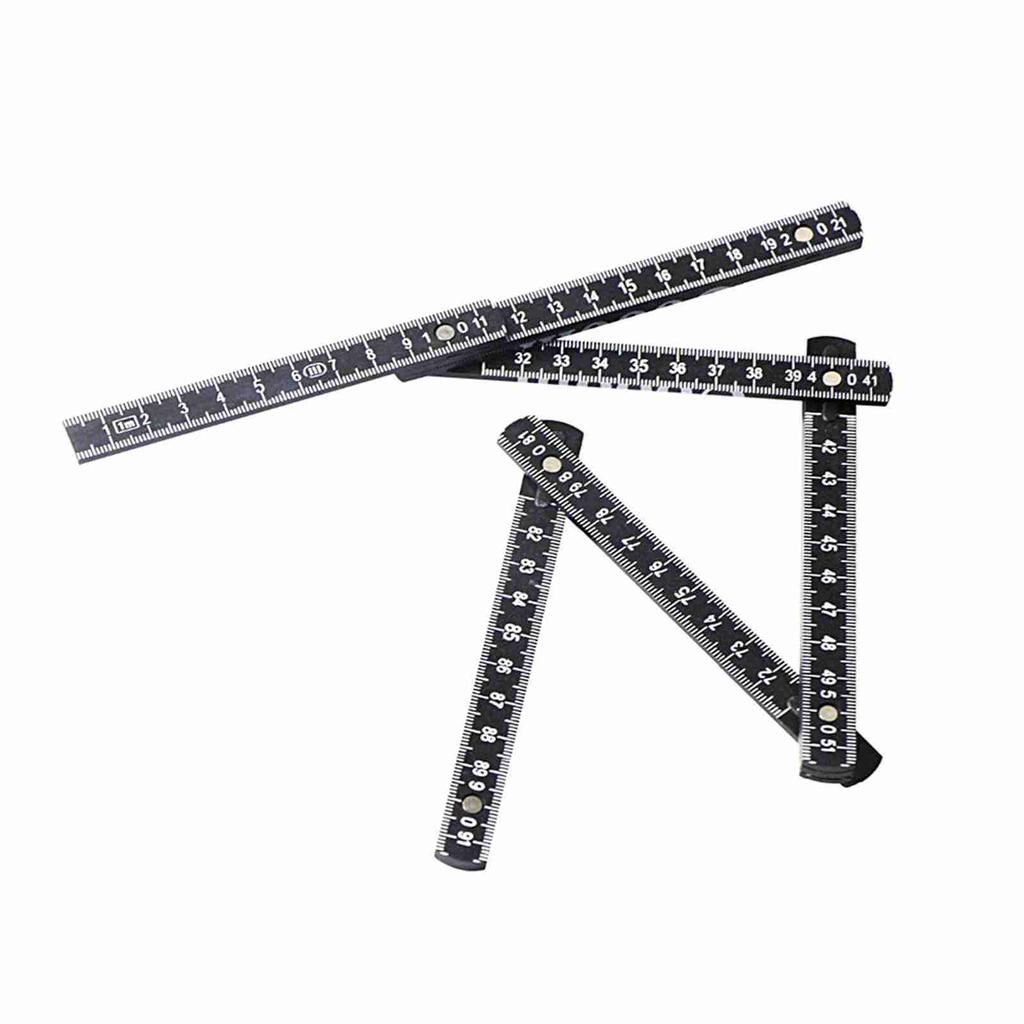 1M Slide Ten Parts Fold Up Rulers 3ft Folding Versatile Inside Reading Carpenter s Ruler Education Meter Lightweight