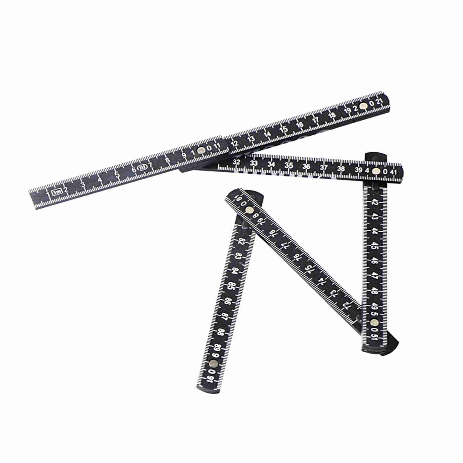 

1M Slide Ten Parts Fold Up Rulers 3ft Folding Versatile Inside Reading Carpenter s Ruler Education Meter Lightweight 1m / 3.3ft