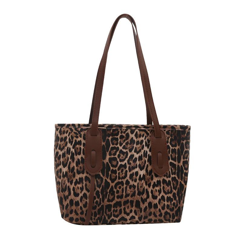Premium Leopard Print Large Bag Large Capacity Bag Women's New Shoulder Bag Autumn and Winter Texture Tote Bag