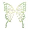 1Pair Embroidered Butterfly Wings tulle Wedding Appliques Lace Neckline Collar Sew on Patches for Dress DIY Crafts Decoration