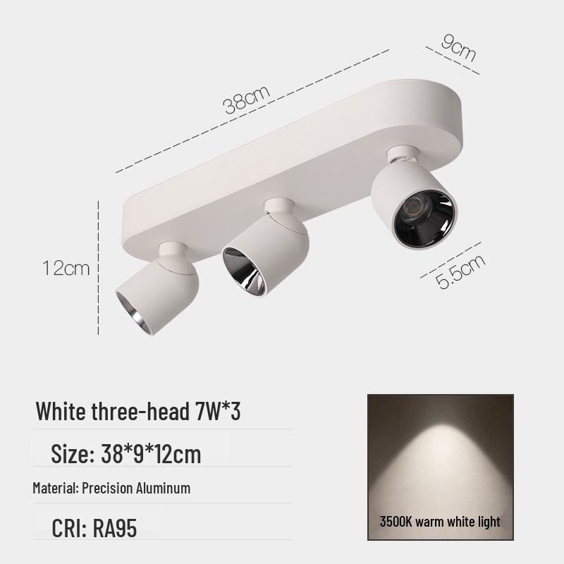 Adjustable Anti-Glare Folding Ceiling Spotlight with High Color Rendering for Household or Picture Lighting