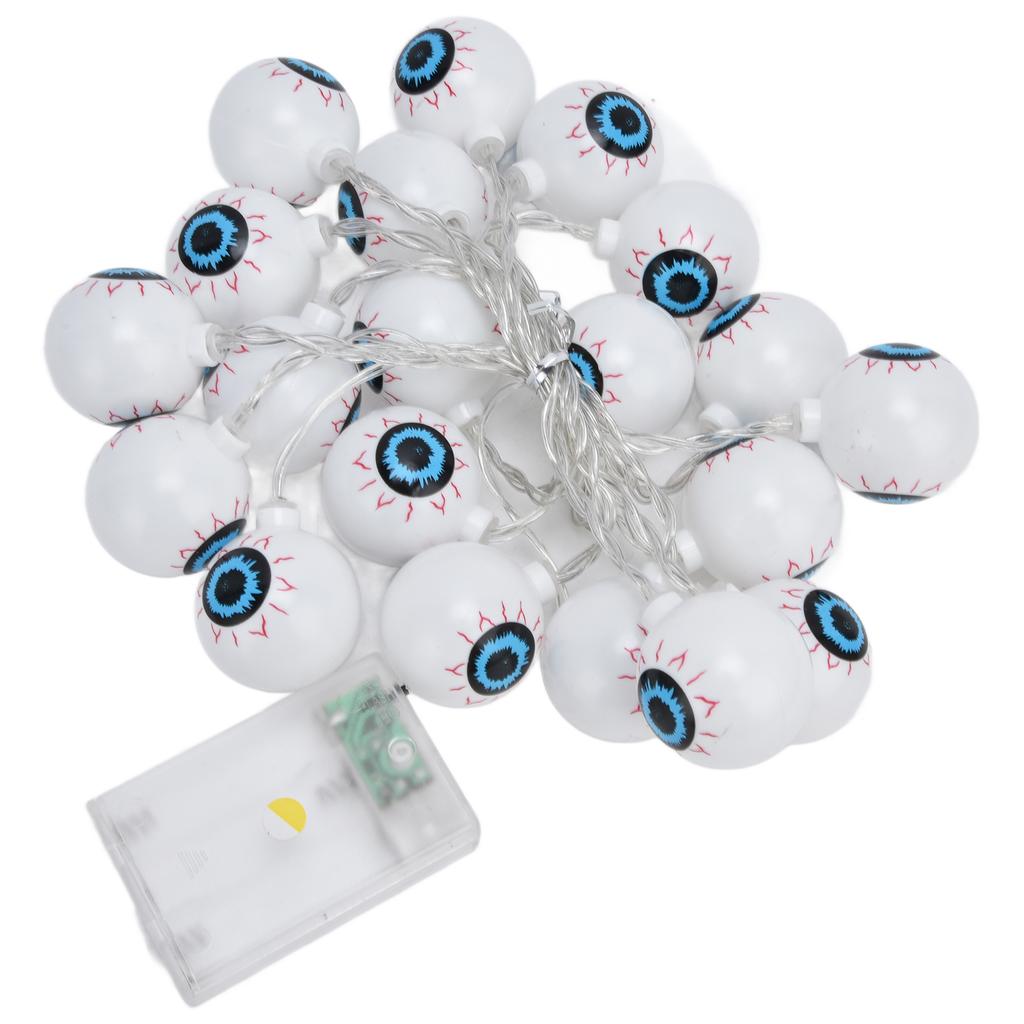20LED String Light 9.8ft Halloween Ghost Eyeball String Light Bedroom Christmas String Light for Festival Decoration