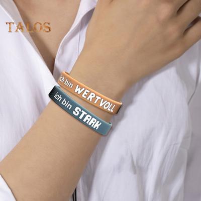 12 Braccialetti con Messaggio Motivazionale Braccialetti in Silicone con Detto Ispiratore All'Ingrosso Braccialetti Unisex Regali di Coraggio per Bambini Adolescenti Studenti