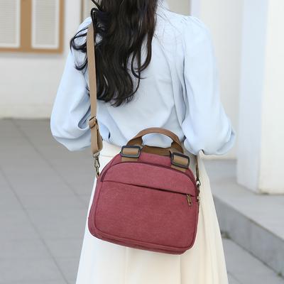 Damen kleine Handtasche Canvas Umhängetasche Crossbody Tasche