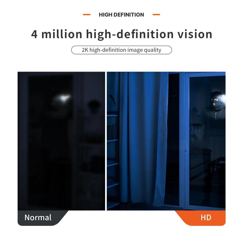 Dual-Band Wireless Surveillance Camera 4MP/6MP with Bluetooth and WiFi, Tuya-Compatible