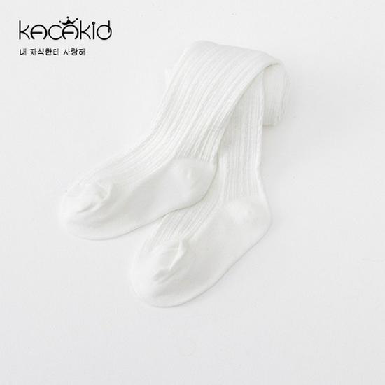 Autumn Cotton Baby Girls' Solid Color Tights and Leggings