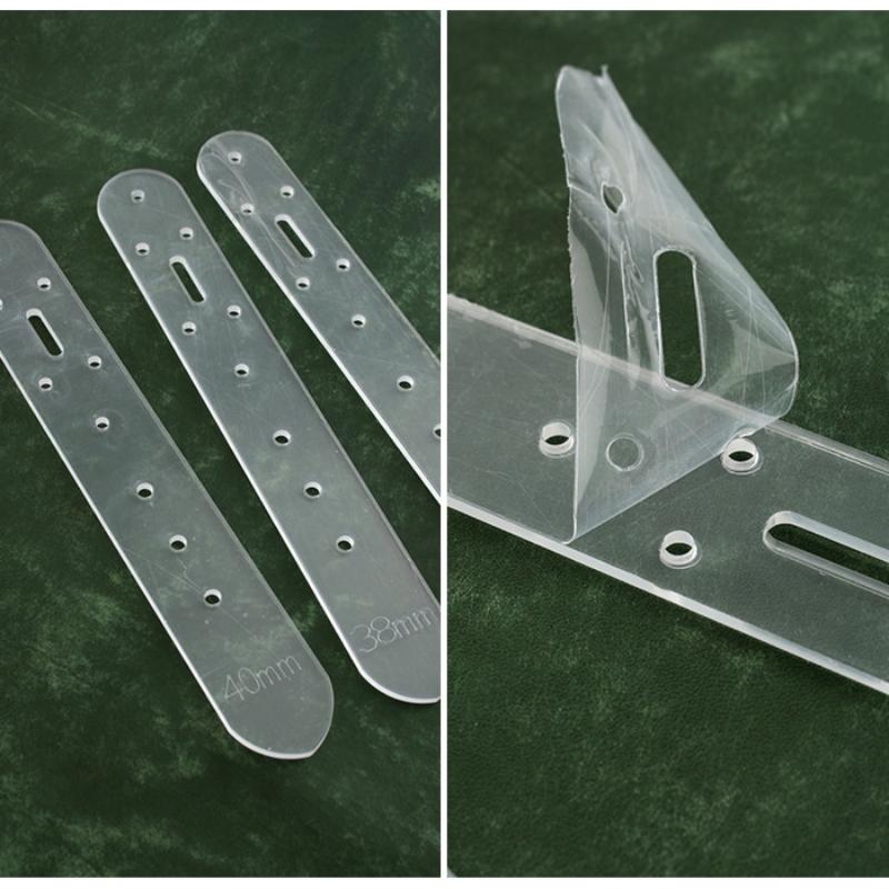 Belt Punching Positioning Template, Acrylic Version 5 Model Vegetable Tanned Belt Fixing Plate, Positioning Plate