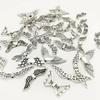 Tibetan Silver Angel Wing & Butterfly Feather Beads for Handmade Jewelry & DIY Accessories