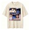 Vintage Washed Anime Perfect Blue A Satoshi Kon Film Mima Kirigoe TShirts Mens Women Fashion Oversized Short Sleeve T Shirts