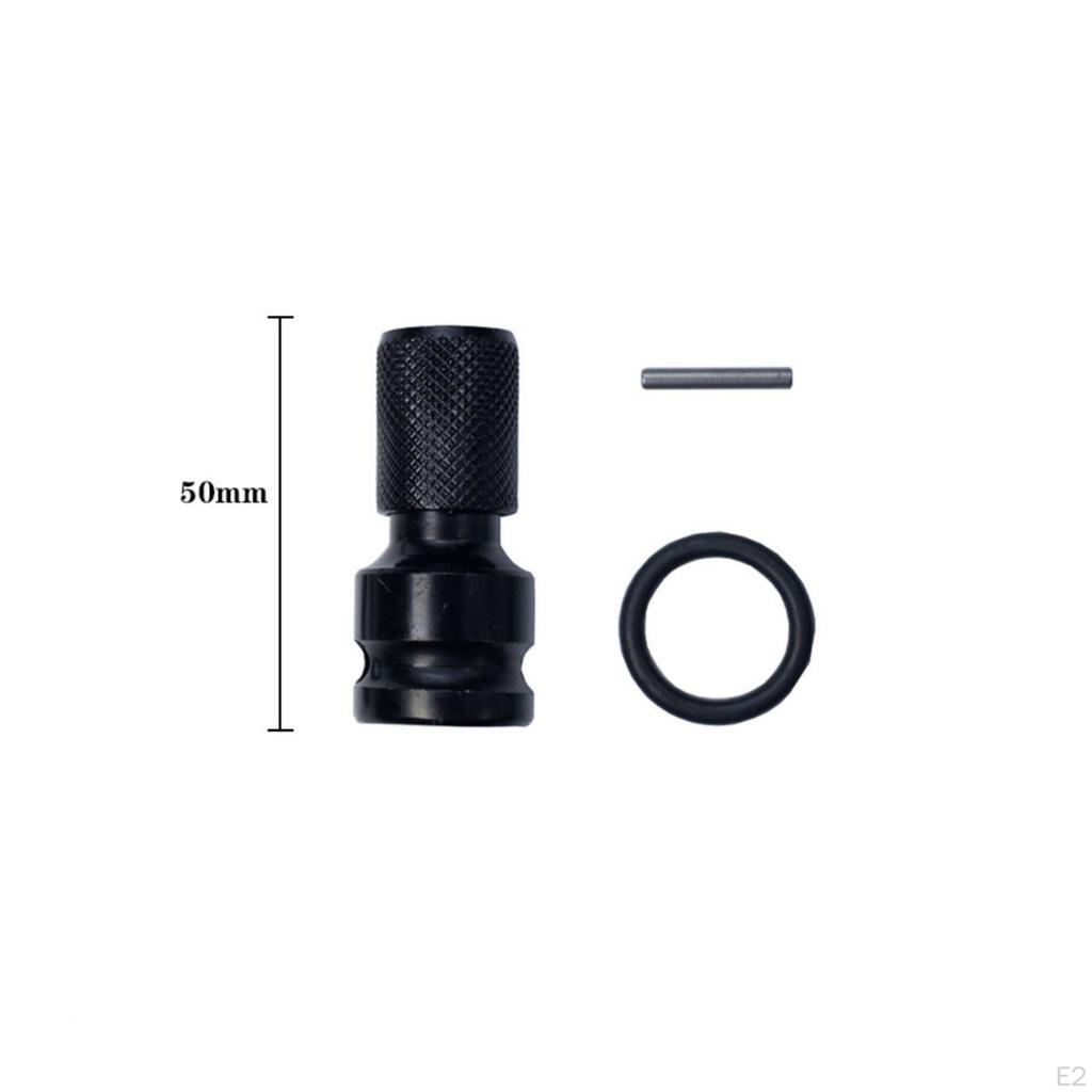 Knurled Retractable Adapter Head | Compact, Hex Socket Adapter, for Workshop