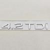 3D ABS Car Letters Logo 3.0TDI 4.2TDI Trunk Badge Sticker Emblem For 4HGFC A4 S4 RS4 A5 S5 RS5 A6 S6 RS6 A7 S7 RS7 Q7 Q8 SQ7 SQ8