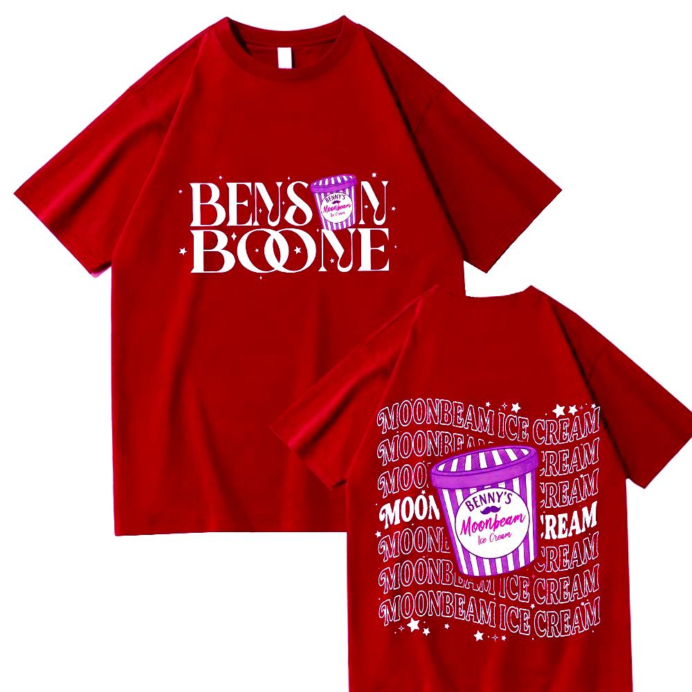 

Summer Benson Boone Moonbeam Ice Cream Womens Unisex Tshirt Tour 2026 Merch Unisex Pullover Tops T Shirts S