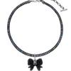MIKSHIMAI BOW SUGAR CHOKER NECKLACE