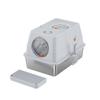 Stainless Steel Top-Entry High-Sided Cat Litter Box with Flip-Top and Anti-Splash Design