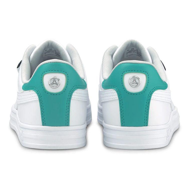 Mercedes-AMG Petronas F1 X Puma Smash Vulc V3 Low White Spectra Green Men Sneakers 306847-01