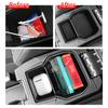 For Dacia Sandero 2020-2024 Center Console Armrest Storage Box Car Tray Organizers Accessories Stowing Tidying ABS