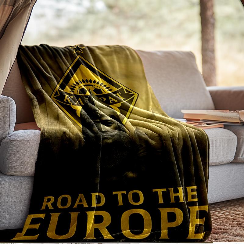 Yellow Black Kairat Blanket Lightweight Ideal Bedding Blanket Perfect for Travel, Camping, Living Rooms, Offices, Sofas, Fan Christmas gift