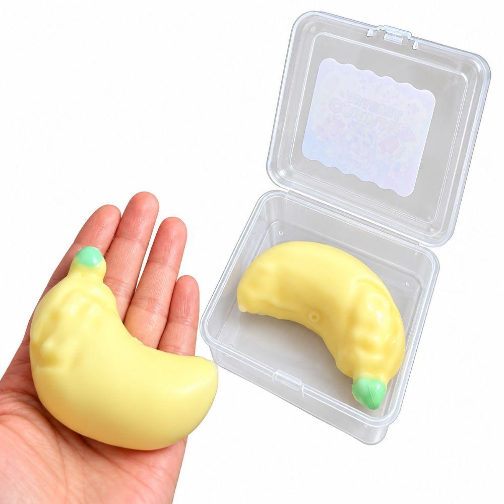 Banana Wax Cracking Squeeze Toy Crackable Texture Crunchy Sound Ball Relaxation Tool