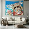 One Piece Monkey D Luffy Wall Tapestry Aesthetic Wall Hanging Printed Fabric Blanket Decorative Tapestries For Bedroom Living Room Home Decor