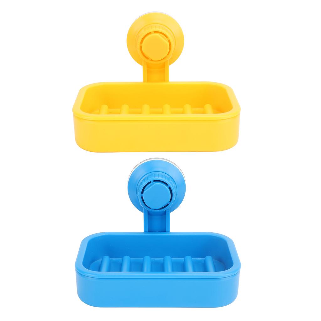 Suction Soap Dish Load Capacity 3KG Self Draining No Drilling Detachable Suction Wall Mounted Soap H
