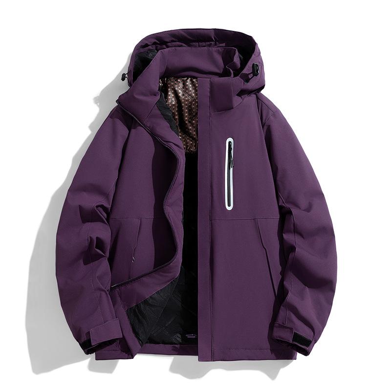 

Новая мужская хлопковая куртка со светоотражающей молнией, уличная ветрозащитная теплая спортивная одежда для пары с принтом 5XL