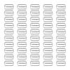 50pcs Silver Tri-Glide Buckle Rectangle Shape Adjustable Strap Buckle  For Fasteners