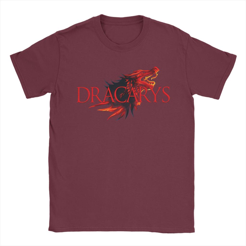Dracarys Game Of Thrones Tshirt Summer Cotton Tshirts For Unisex Harajuku Pattern Tee Shirt Short Sleeve Y2k Fun Tees