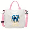 Steal a Brainrot 67 Printed Student Crossbody Bag Casual Canvas Shoulder Bags