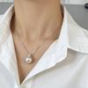 Sterling Silver Princess Pearl Necklace - Light Luxury Clavicle Chain with Single Pearl