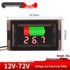 Waterproof Electric Vehicle Battery Voltage Display with Universal Reverse Connection Protection