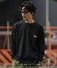 [GERRY] Custom Diamond Patch Long Sleeve Pocket T-Shirt