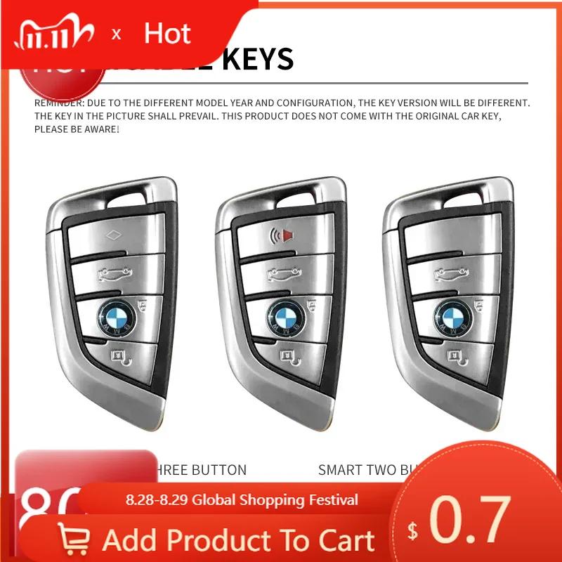Car Sticker Hot 2025 Zinc Alloy Car Smart Remote Key Case Cover Protector For Bmw X1 X3 X5 X6 X7 1 3 5 6 7 Series G20 G30 G11 F1