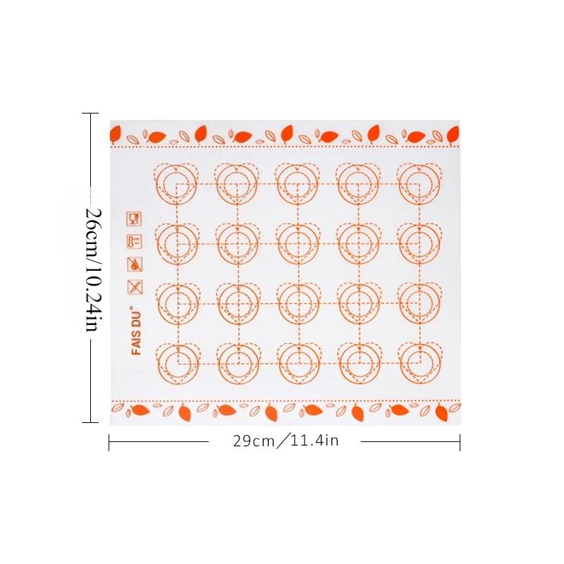 Baking Mat Non-Stick Surface for Macarons Cookies Fondant Easy Clean Reusable Bakeware Sheet Perfect for Home and Commercial Use
