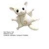 Portachiavi Peluche Scoiattolo Volante Morbido Peluche Glaucomys (Sugar Glider) Ciondolo per Borse Zaini Carina Mini Bambola Animale Regalo per Bambini