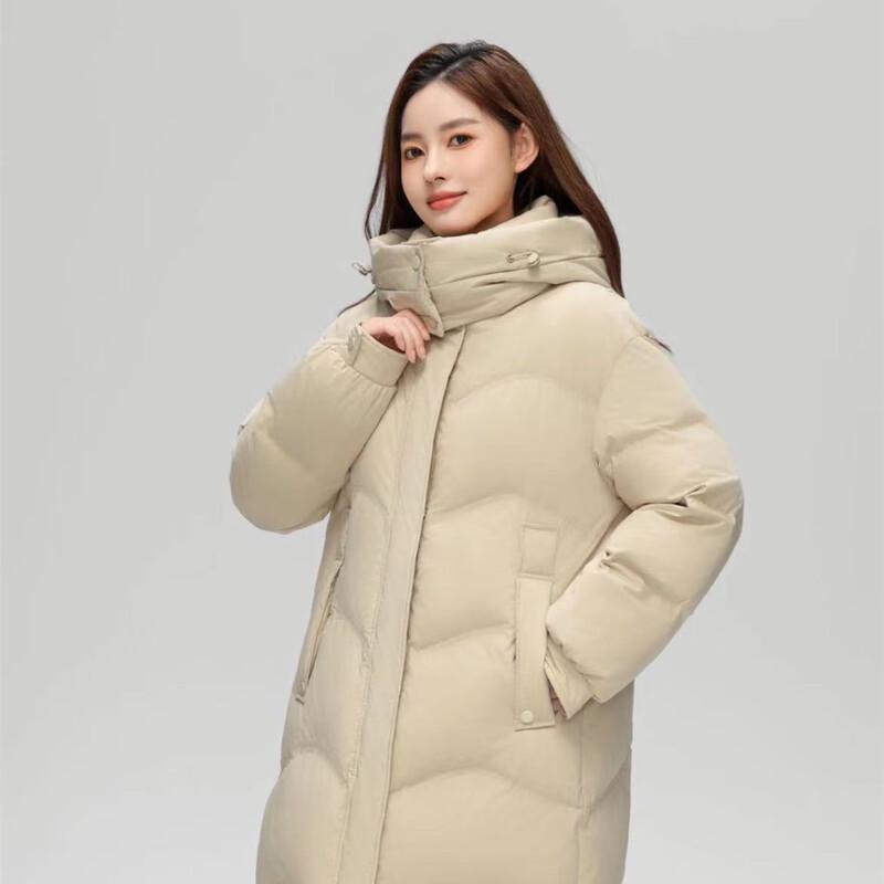 

YAYA 2024 Women s Long Hooded Down Jacket S