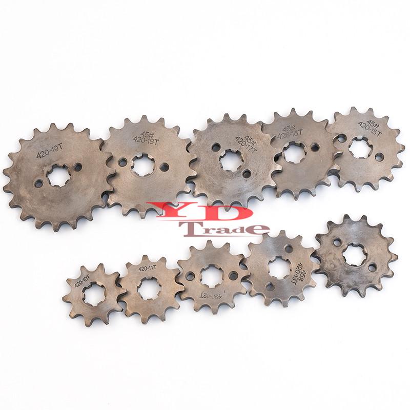 Off-Road Motorcycle ATV Beach Buggy Kart 420 Flywheel with 10-19T Small Sprocket Chain Gear